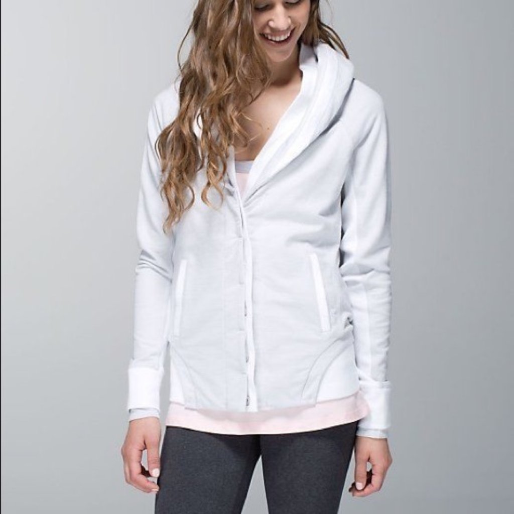 Lululemon To Class Button Down Jacket Wee Stripe Silver Spoon 4
